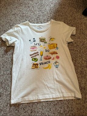 Let's Do Brunch Graphic Tee - White